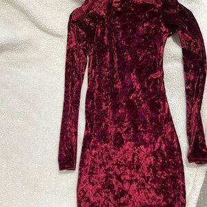 Velvet Burgundy Dress